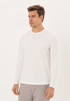 Camisa Masculina Manga Longa Malha Texturizada