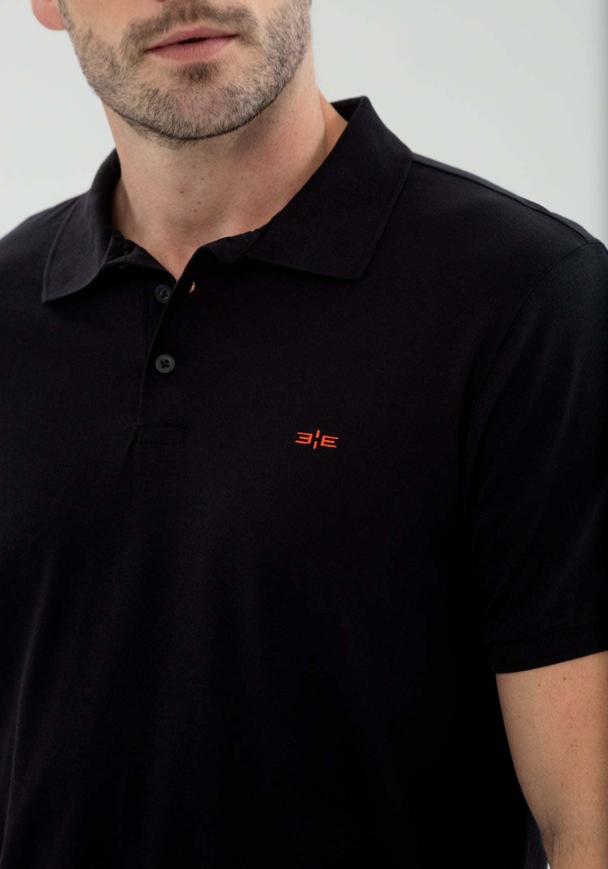 Camisa Polo Básica Masculina Pima Malha Manga Curta