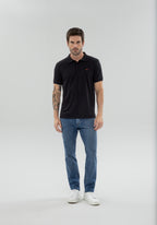Camisa Polo Básica Masculina Pima Malha Manga Curta