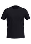 Camiseta Masculina Lisa Malha Friso na Manga Em Algodão