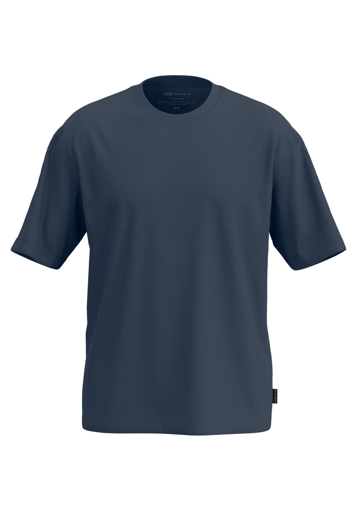 Camiseta Masculina Oversized Malha Texturizada De Algodão