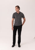 Camisa Polo Zíper Malha Tricô Super Leve