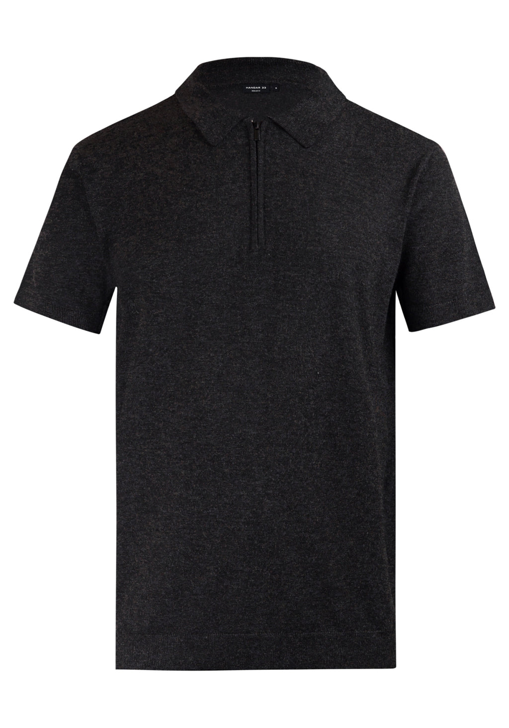 Camisa Polo Zíper Malha Tricô Super Leve