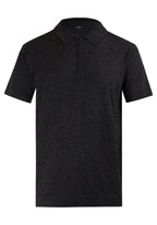 Camisa Polo Zíper Malha Tricô Super Leve