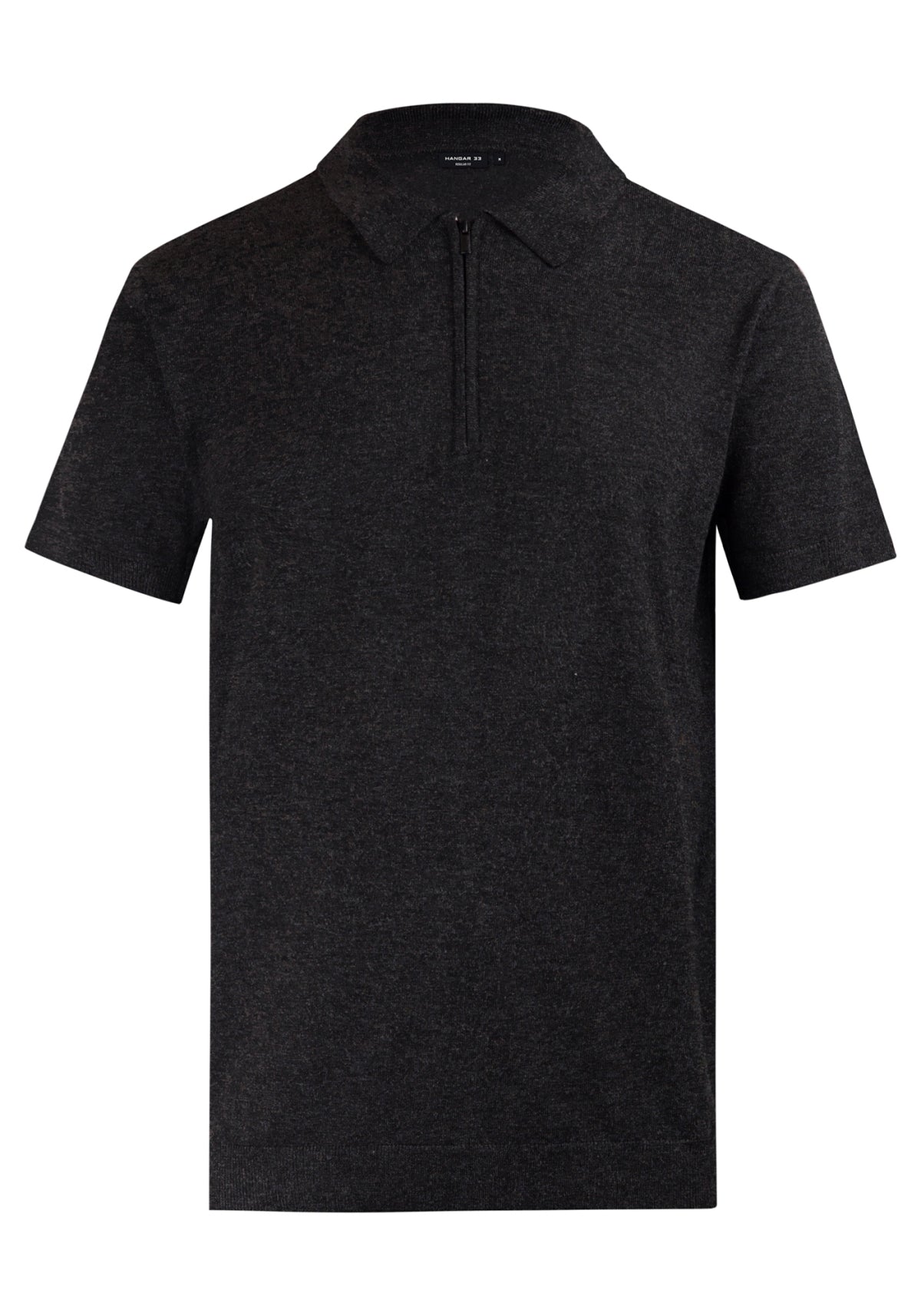 Camisa Polo Zíper Malha Tricô Super Leve