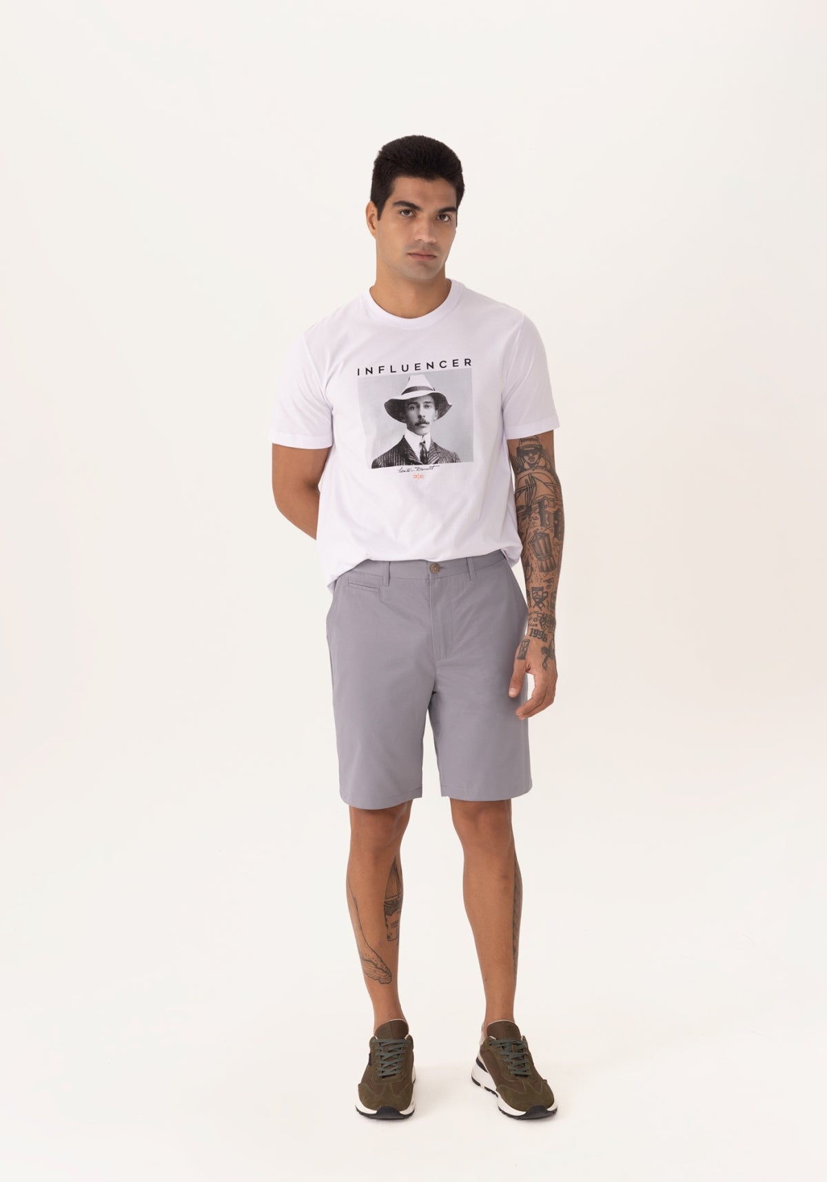 Bermuda Masculina Alfaiataria Básica Premium Slim