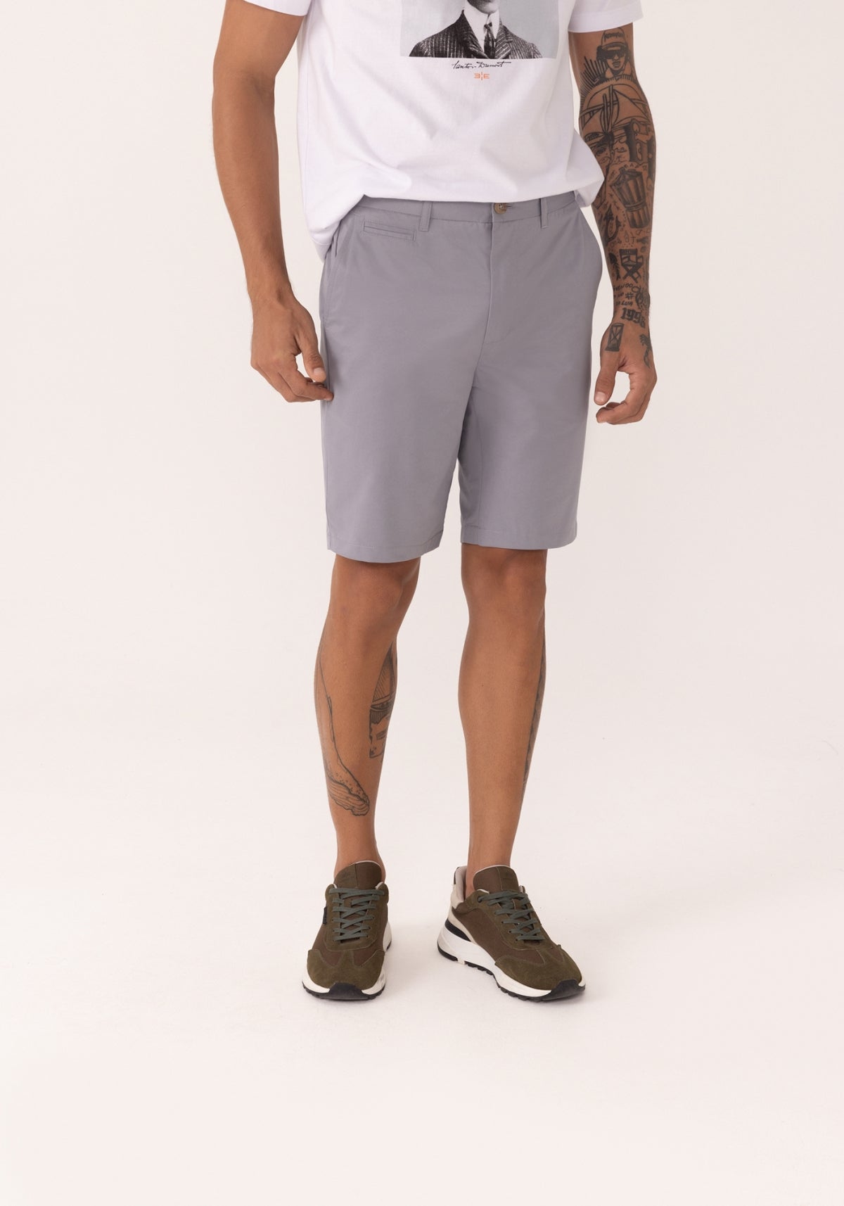 Bermuda Masculina Alfaiataria Básica Premium Slim