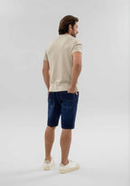 Bermuda Jeans Masculina Reta Radial Elastano Regular
