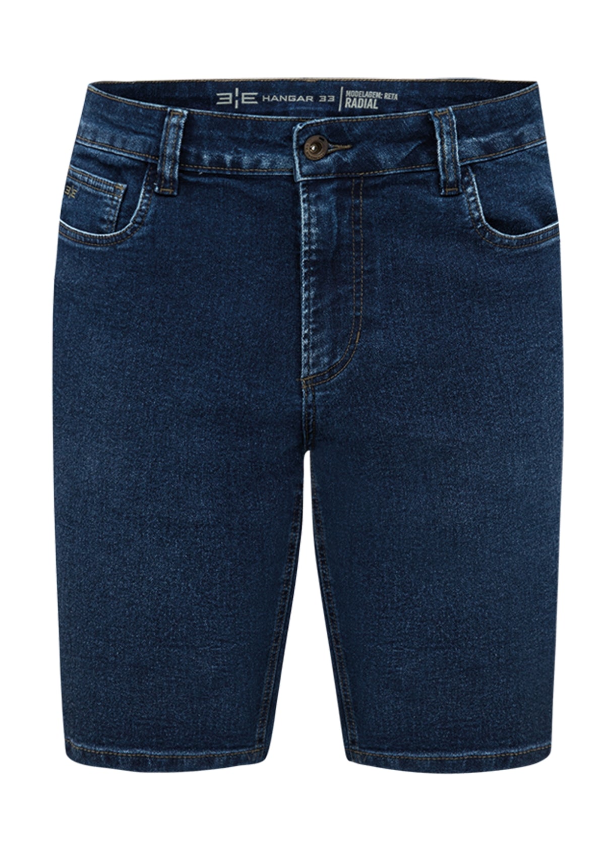 Bermuda Jeans Masculina Reta Radial Elastano Regular