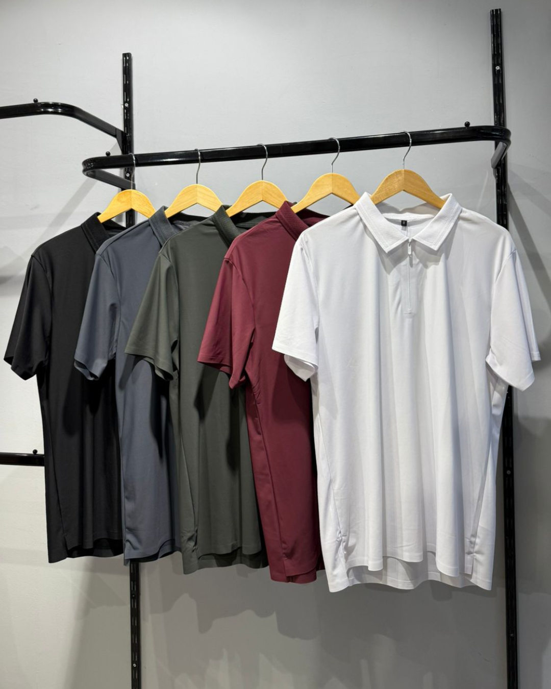 Polo M/C Ziper Pressão G Jackard