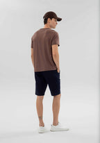 Bermuda Reta Radial Em Jeans Amaciado