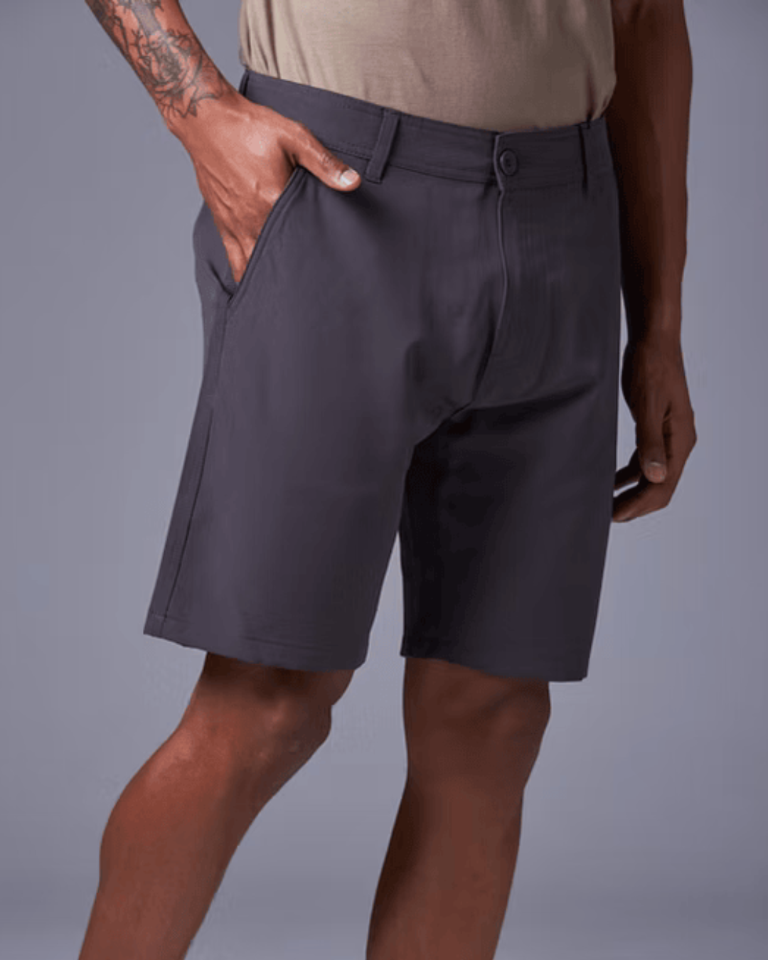 bermuda alfaiataria masculina casual elegante com tecido confortável