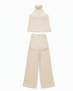 conjunto blusa e calça feminino ariany conjunto feminino elegante conjunto feminino moderno conjunto blusa calça social feminino conjunto confortável feminino conjunto para festa conjunto para o dia a dia feminino